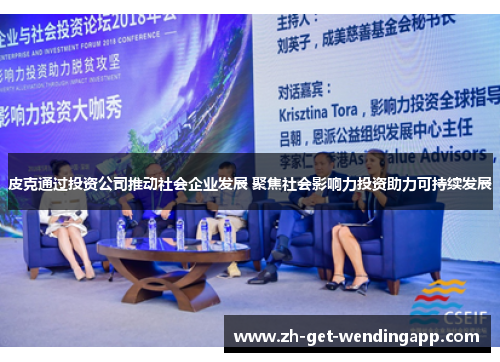 皮克通过投资公司推动社会企业发展 聚焦社会影响力投资助力可持续发展